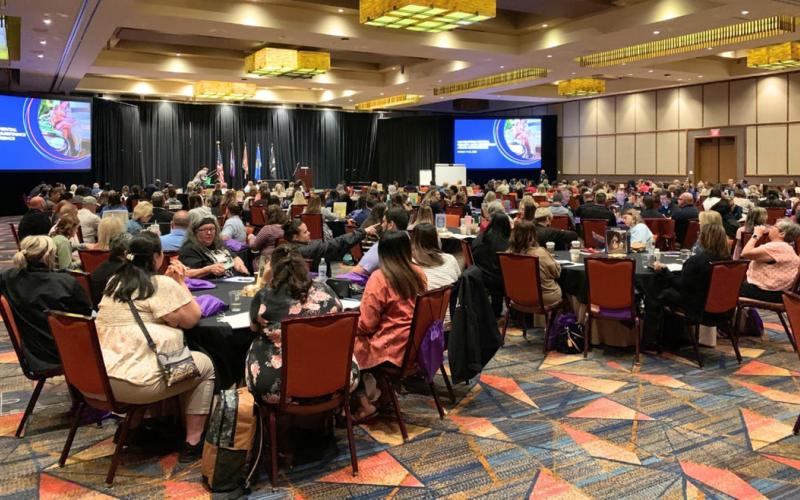 Navigating Mental Health and Substance Misuse participants fill the ballroom at the conference center to begin their learning experience. Photos provided | Choctaw Nation