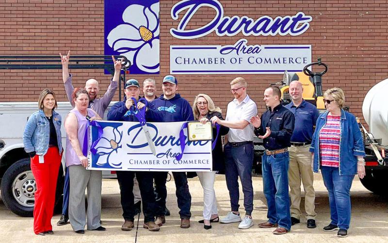 A ribbon cutting by the Durant Area Chamber of Commerce was held for CJ’s Pressure Washing recently that is located at 3117 Westside Drive. Photo provided | Durant Chamber