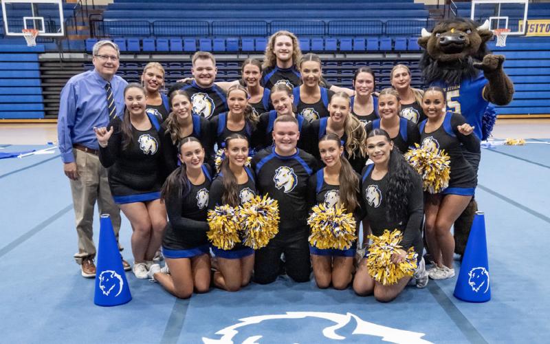 The Southeastern cheerleading team took its first-ever trip to compete at National Cheerleaders Association (NCA) and placed eighth in the Spirit Rally Division II. Dan Hoke | SE