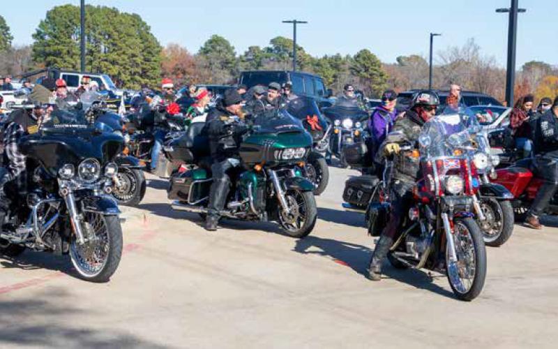 The Okie Toy Run was Sunday beginning at Freedom Dodge and ending at the Durant Elks Lodge. The fifth annual run raised funds for the Durant Lions Club Toys for Tots program. Matt Swearengin | Durant Democrat