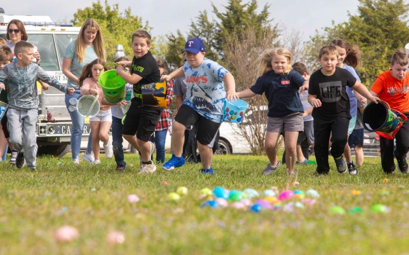 The fourth annual Addie Kate Memorial Easter Egg Hunt was Saturday morning at the Jack Stockton Building in Calera. It is named in memory of 8-year-old Addison Kate Colvard who died in an accident in 2019.