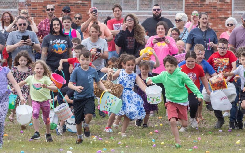 Durant Elks Lodge had its annual Easter Egg Hunt Saturday afternoon.