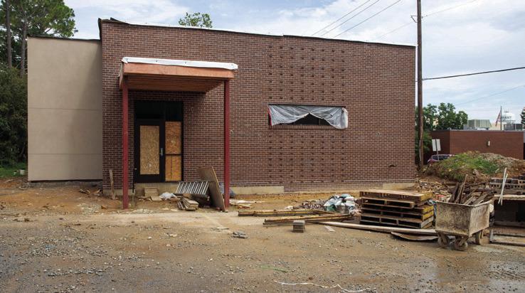 Work is ongoing for the new building for the District Attorney’s O_ce. Matt Swearengin | Durant Democrat