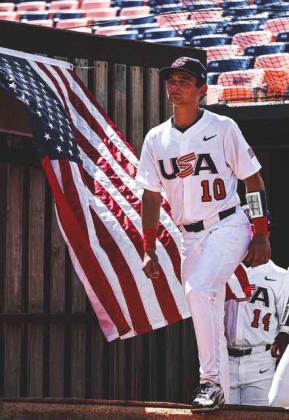 Paxton Scoggin won a gold medal by helping lead the United States past the Dominican Republic in extra innings on Sunday in Merida, Mexico. Photo provided
