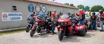 About 42 American Legion Riders visited Durant American Legion Post 39 last month to raise funds for the American Legion’s Veterans and Children Foundation. Matt Swearengin | Durant Democrat
