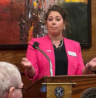 Oklahoma Teacher of the Year speaks to Kiwanis