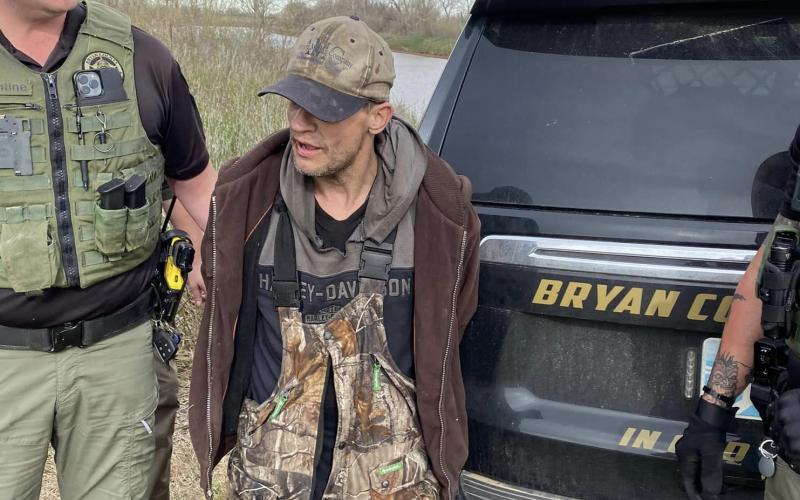 The Bryan County Sheriff’s Office arrested Robert Hardage for suspicion of pointing a firearm at drivers near Fort Washita. Photo by Bryan County Sheriff’s Office.
