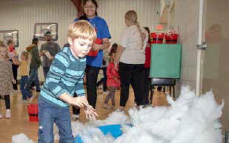 Roman Clepper is shown during the Robert E. Lee Early Childhood Center Christmas Carnival.