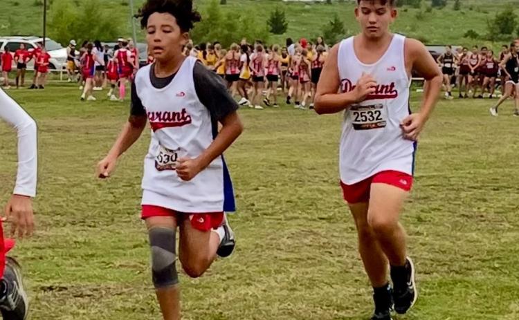 Lions Jacoby Curiel and Collin Palmer in the Annual Madill Cat Run.