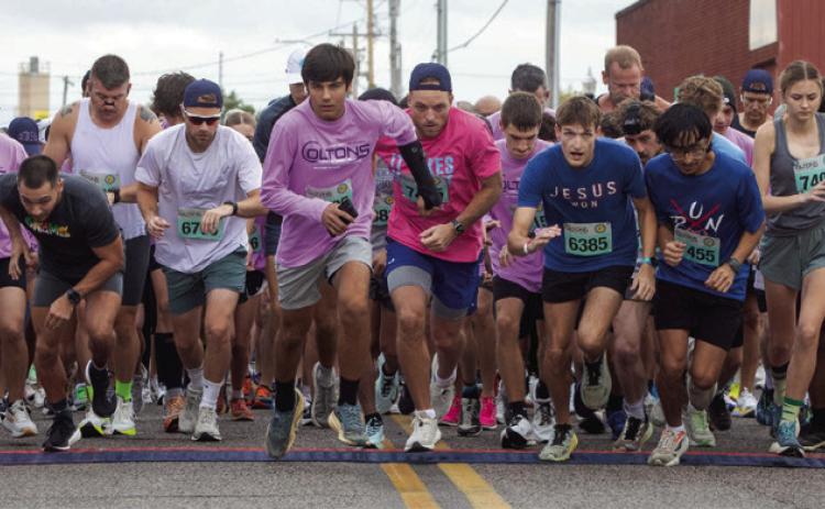 The annual Colton’s Main Street Run was last Saturday in downtown Durant and there were 1,390 participants. Matt Swearengin | Durant Democrat