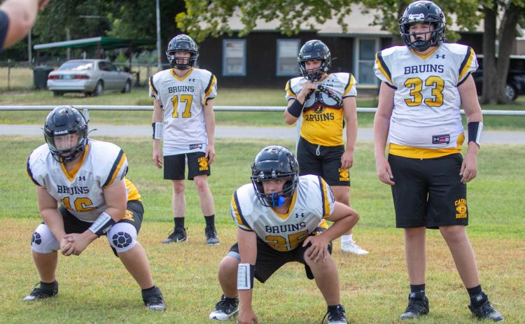 The Caddo Bruins football team are practicing for the 2026 season. The first game is Aug. 28 at Thackerville and the Bruins will take on Dewar at home on Sept. 4. Matt Swearengin | Durant Democrat