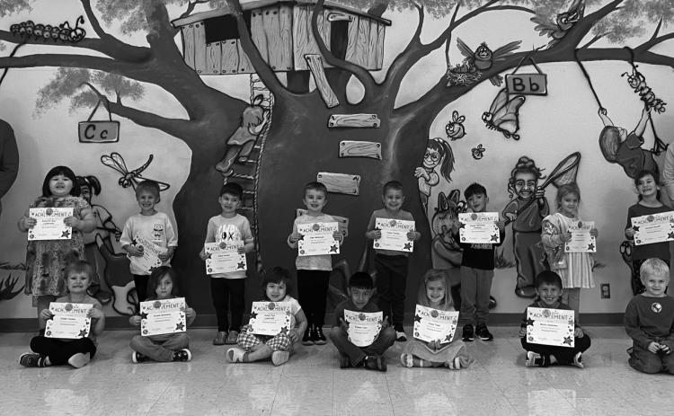 Robert E. Lee Early Childhood Center Kiwanis Terrific Kids for March were awarded by Darrell Mendez and Geri Mendez. Front Row: Joseph Hankins, Cecelia Greenway, Paisley East Loudermilk, Brandon Colin, Jaxon Todd and Mateo Camarena. Back Row: Kimberlie East Loudermilk, Brecken Kelley, Aiden Perdue, Jake Rehberger, Tucker Perkins, Ismael Ontiveros Penaloza, Tinsley Black and Aurealia Russell. Not pictured: Cleo Neupane, Isabella Rosas and Karter Tidwell. Photo provided | REL