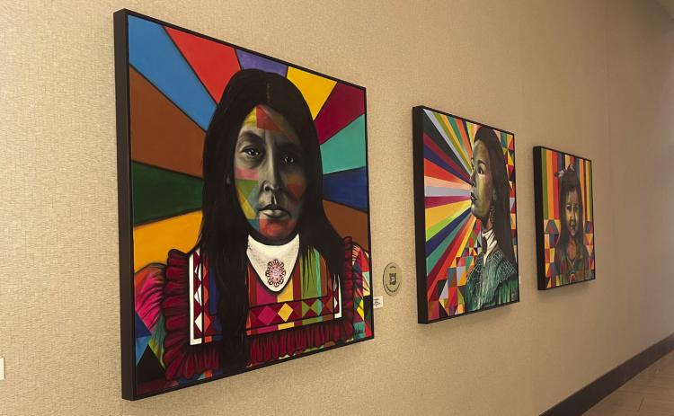 There is an art exhibit at Choctaw Casino &amp; Resort Sky Tower. Photo provided | Choctaw Nation