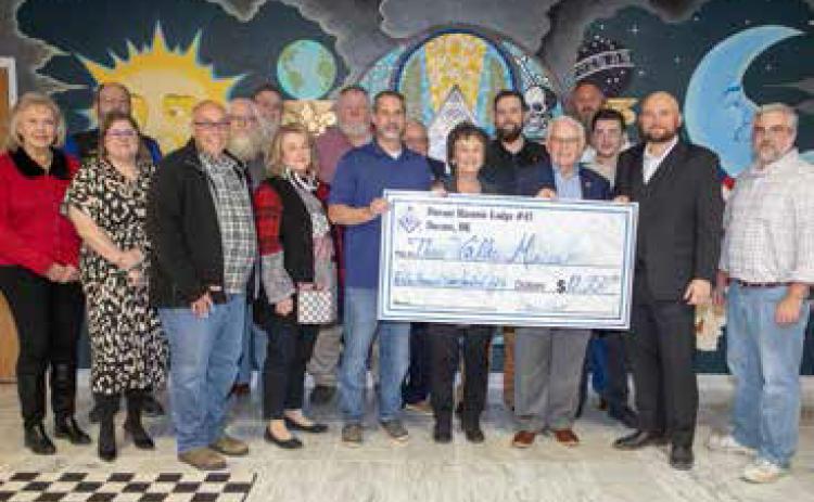 Three Valley Museum receives donation from Masons