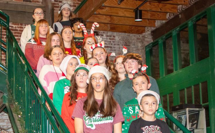 Three Valley museum had its annual holiday open house Sunday and the Durant Middle School Show Choir performed during the event.