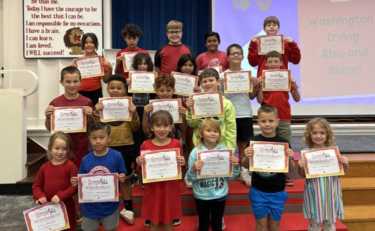Washington Irving students receive Principal Pride awards