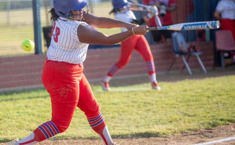 Lady Lion Dasia Lewis is up to bat. Matt Swearengin | Durant Democrat