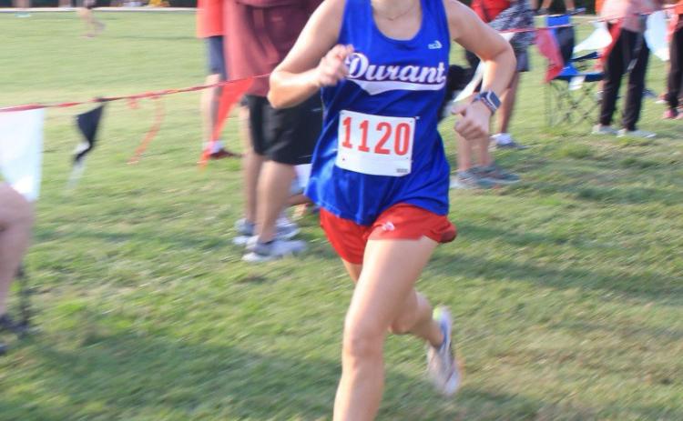 Durant sophomore Avery Sager broke a school record in cross country. Photo provided