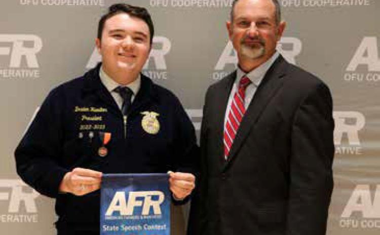 Durant student excels at the State Speech Contest