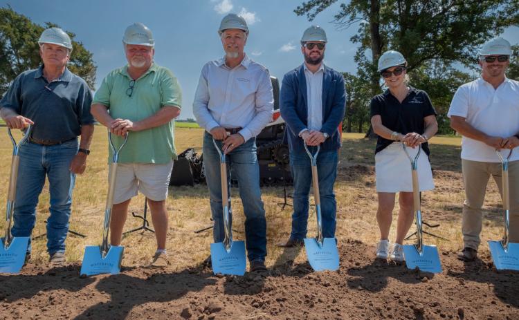 A groundbreaking for construction of Waterside at Lake Texoma residential neighborhood was held Aug. 26. Photo provided