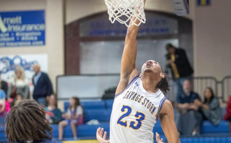 Southeastern basketball player DJ Dill, who is from Caddo, shoots a basket during a recent game at Bloomer Sullivan Arena.