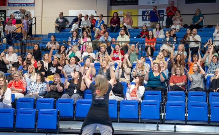 The annual Bryan County Teachers Meeting was Aug. 29 at Bloomer Sullivan Arena. Teachers and the administrator of the year were named and there was a motivational speaker. A story with photos will be in an upcoming edition of the Democrat. Matt Swearengin | Durant Democrat