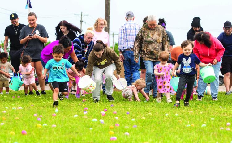 The Durant Elks Lodge had its annual Easter egg hunt Saturday afternoon.