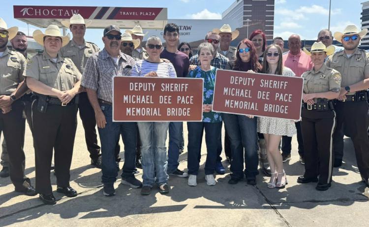 The Deputy Michael Dee Pace Memorial Bridge was dedicated last week. Photo provided