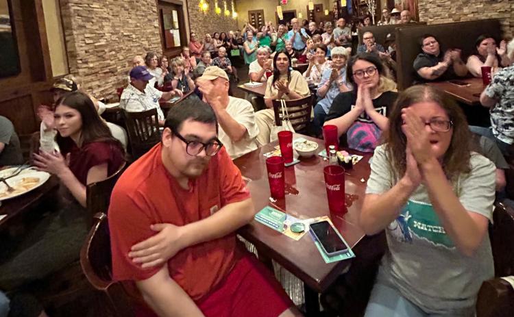 Many people attended when Rep. Cyndi Munson, Democratic candidate for Oklahoma governor, visited Durant last week.
