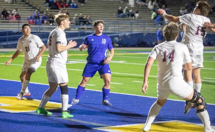 Lion Otto Baskin is shown in a recent game. Matt Swearengin | Durant Democrat