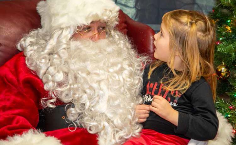 Santa visits Early Childhood Center