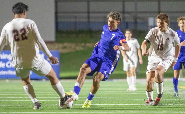 Durant Lions Joseph Flores and Konnor Shenas are shown in a recent game. Matt Swearengin | Durant Democrat
