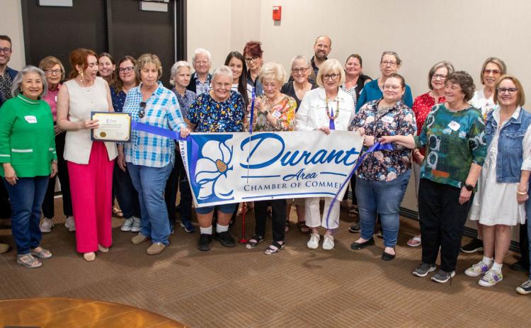 The Bryan County Democratic Party joined the Durant Area Chamber of Commerce and a ribbon cutting was held last week at the Donald W. Reynolds Community Center &amp; Library. Matt Swearengin | Durant Democrat