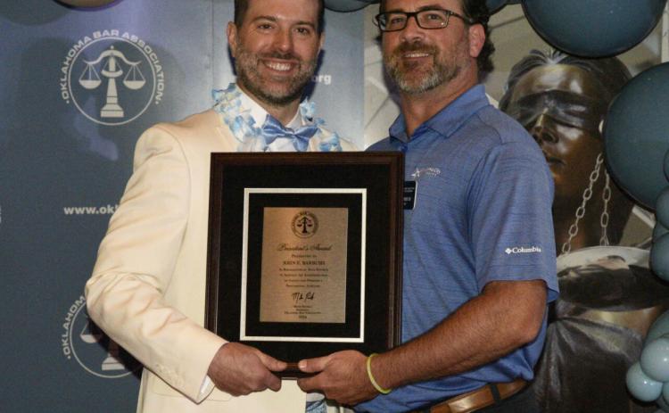 State bar president honors Durant attorney