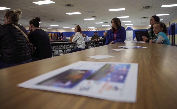 Residents of the Silo School District attended a recent meeting to learn more about the bond the school is wanting to pass that will fund improvements to the school district. Matt Swearengin | Durant Democrat