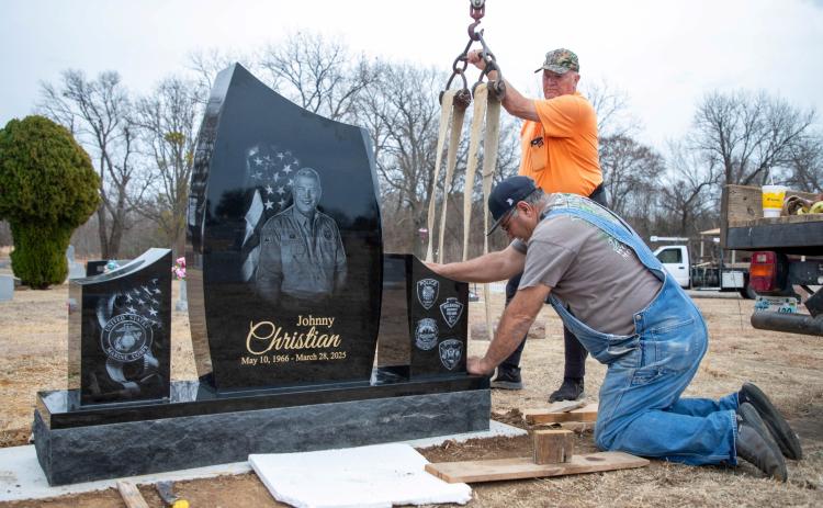 Sheriff Christian’s gravestone set