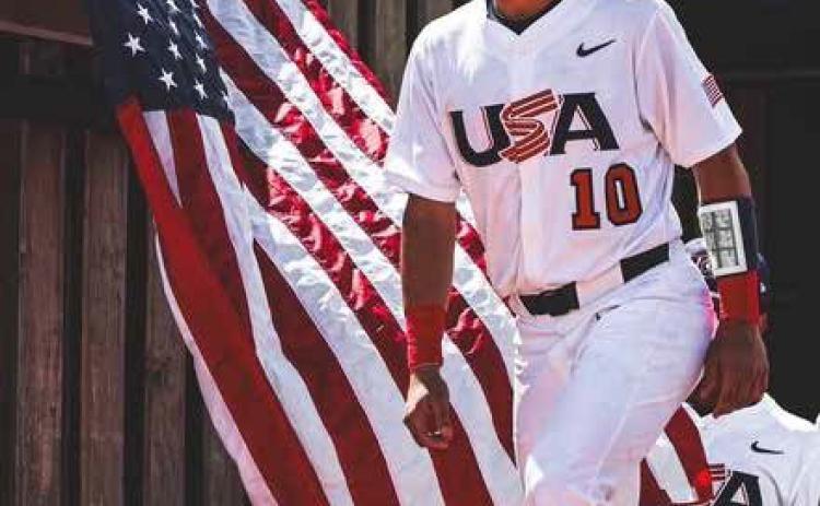 Paxton Scoggin won a gold medal by helping lead the United States past the Dominican Republic in extra innings on Sunday in Merida, Mexico. Photo provided