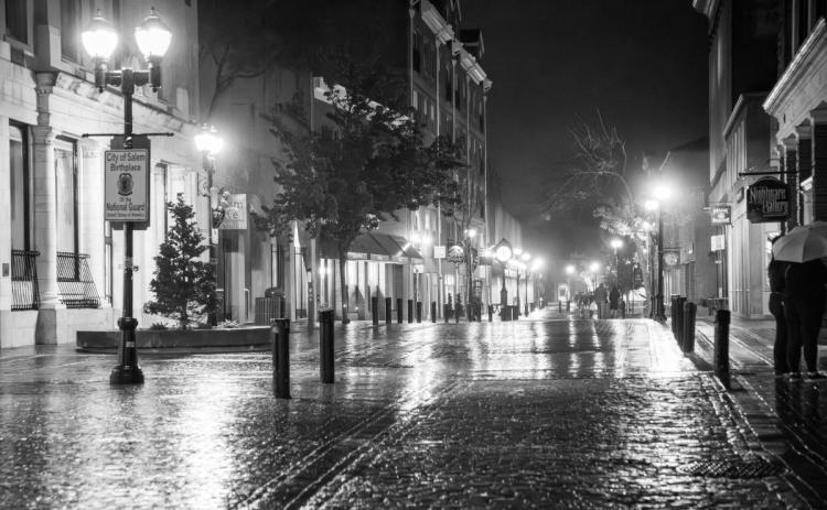 It was cold and raining when Matt Swearengin was wandering the streets of Salem, Mass., last year. Photo by Matt Swearengin