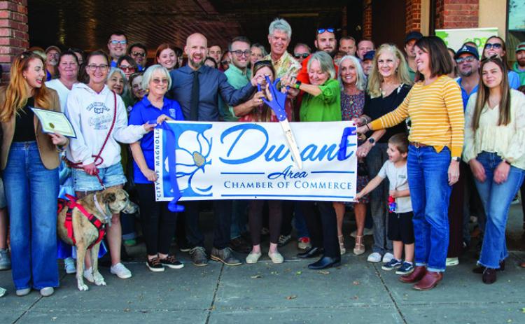 A Durant Area Chamber of Commerce ribbon cutting was held last week for Durant Sustainability Coalition. Matt Swearengin | Durant Democrat