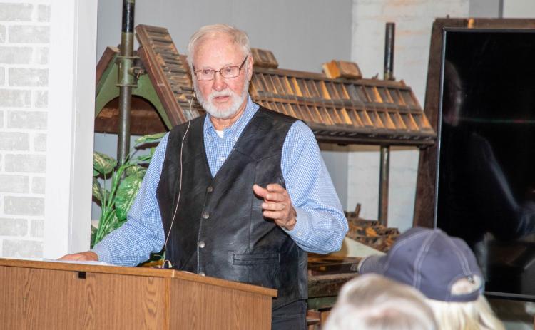 Three Valley Musuem’s Journey Stories series on local history began this month and shown is Russell Washington, who spoke about the history of Kenefic during a Journey Story last year. Matt Swearengin | Durant Democrat