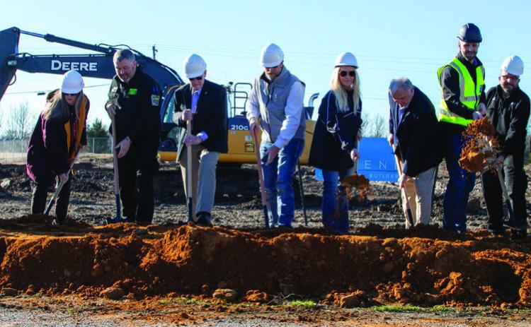 Ground was broken Tuesday morning for a new facility for Bryan County EMS. Matt Swearengin | Durant Democrat