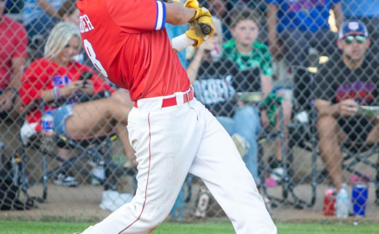 Silo Rebel Charlie Gardner swings the bat. Matt Swearengin | Durant Democrat
