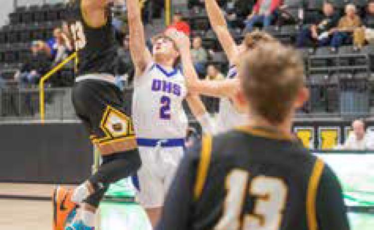 Bruin D.J. Dill is about to shoot the ball in a recent game with Durant. Matt Swearengin | Durant Democrat