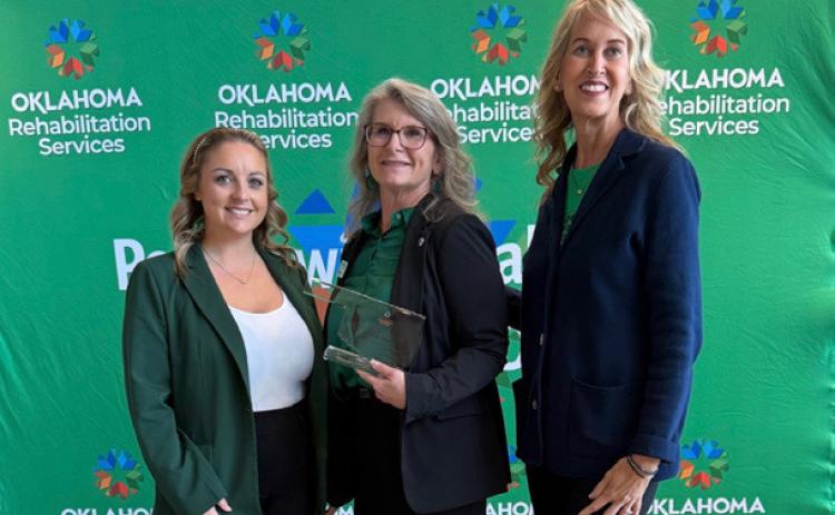 From left, Skylar Bell, Pre-ETS Specialist; Michelle Murray, Director of Student Services, and Kim Lane, Pre-ETS Specialist. Photo provided