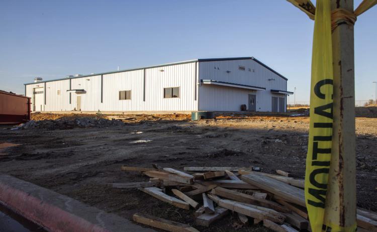The new agriculture education building at Durant High School is on schedule to be completed early next year. Matt Swearengin | Durant Democrat