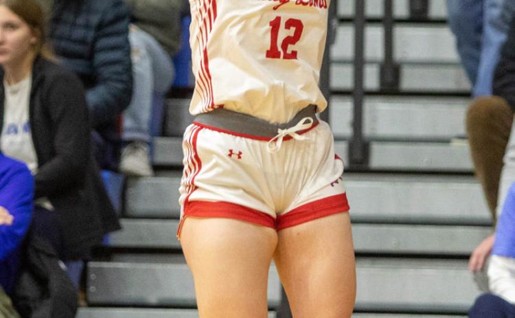 Matt Swearengin | Durant Democrat Lady Lion Emma Green is about to throw the ball in a recent game.
