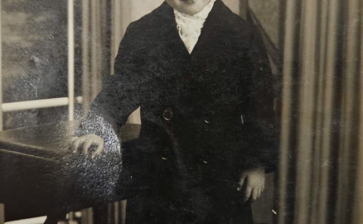 Bill Thompson is shown at age 5, two years before he became a child evacuee.