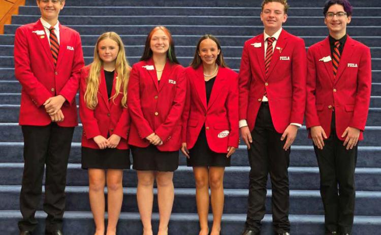Silo FCCLA Chapter members attended the National Leadership Conference. From left, Keegan Cross, Bentley Dodds, Bailey Sanford, Molly Murphy, Jaxon Thomas and Brody Roberts. Photo provided