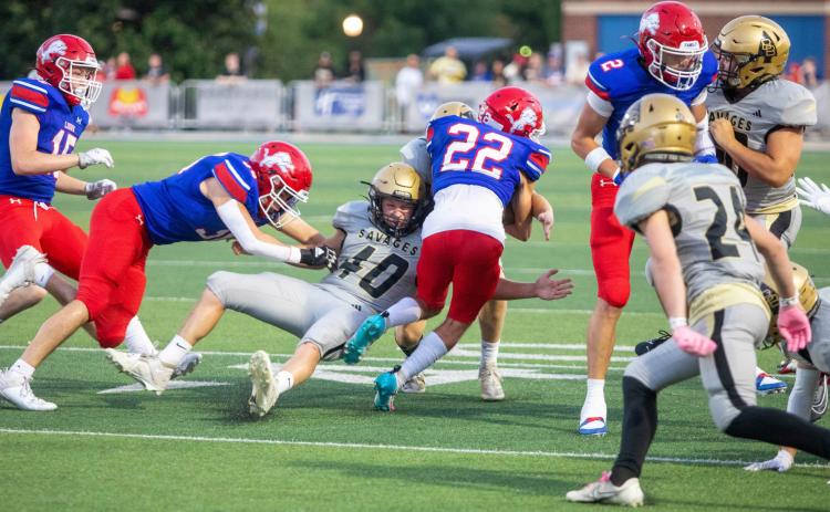 Durant Lion Shajen Davis is among players shown in a recent home game. Matt Swearengin | Durant Democrat