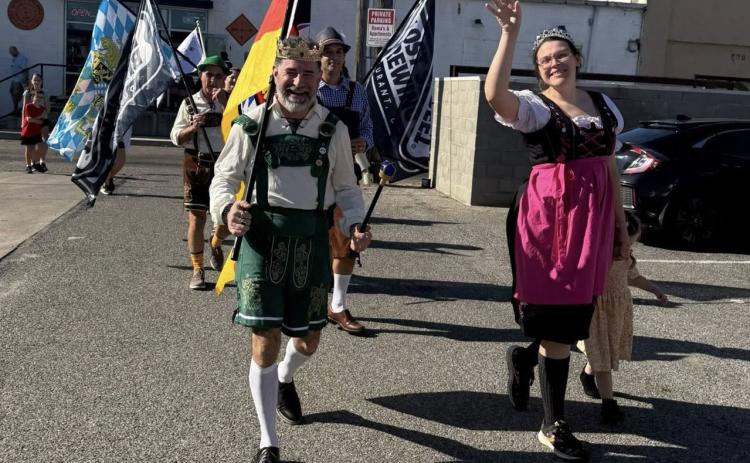 There was a sidewalk parade during Oktoberfest Saturday in Durant.